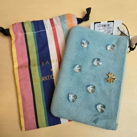 Lele Sadoughi coin purse card holder case key chain charm - Picture 3 of 4